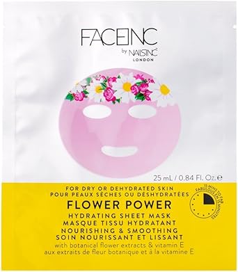 Nails Inc Face Inc by Nails Inc Flower Power Hydrating Sheet Mask - Image 1