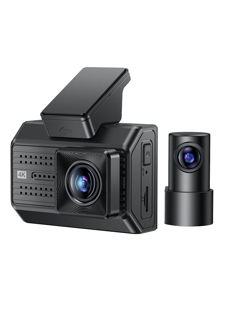 Yesido KM15 Dual Dash Camera – 4K Ultra HD Front & Rear Driving Recorder, Wide-Angle Car DVR with Night Vision, Loop Recording, G-Sensor & Parking Monitor for Road Safety - Image 1