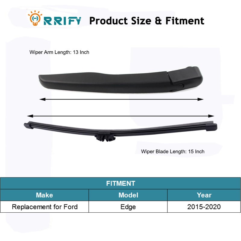 Generic ORRIFY Rear Windshield Wiper Arm Blade FT4Z17526A for Ford Edge 2015-2020 Back Windshield Wiper Assembly  - Image 2