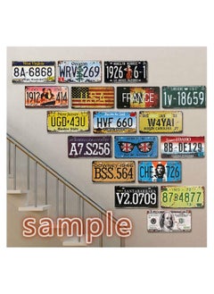 LINGWEI LINGWEI Decorative Metal Tin Sign Wall Poster Plaques Iron Plate Decoration Art Plaque Wall Art Vintage Metal Tin Signs Retro Vintage Metal Tin Signs Tin Metal Sign Wall Art for Shop Home Style-39  - Image 4