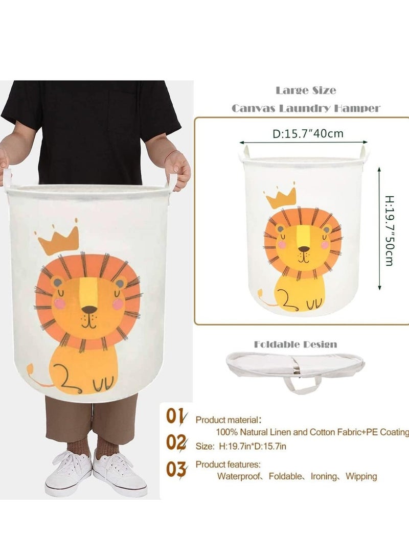 راكسوم سلة غسيل قابلة للطي، لون بيج، مقاومة للماء، قابلة للطي، مثالية لتنظيم الملابس والألعاب وغرفة النوم والمطبخ - Image 3