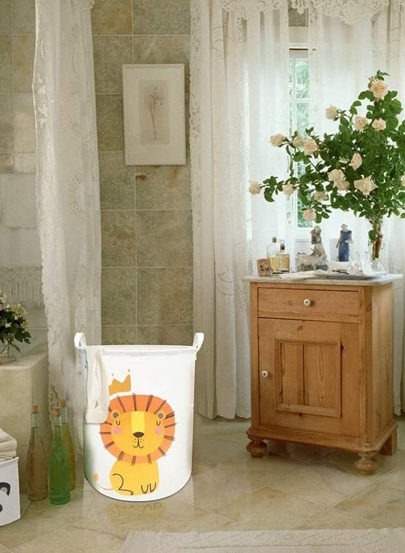 راكسوم سلة غسيل قابلة للطي، لون بيج، مقاومة للماء، قابلة للطي، مثالية لتنظيم الملابس والألعاب وغرفة النوم والمطبخ - Image 5