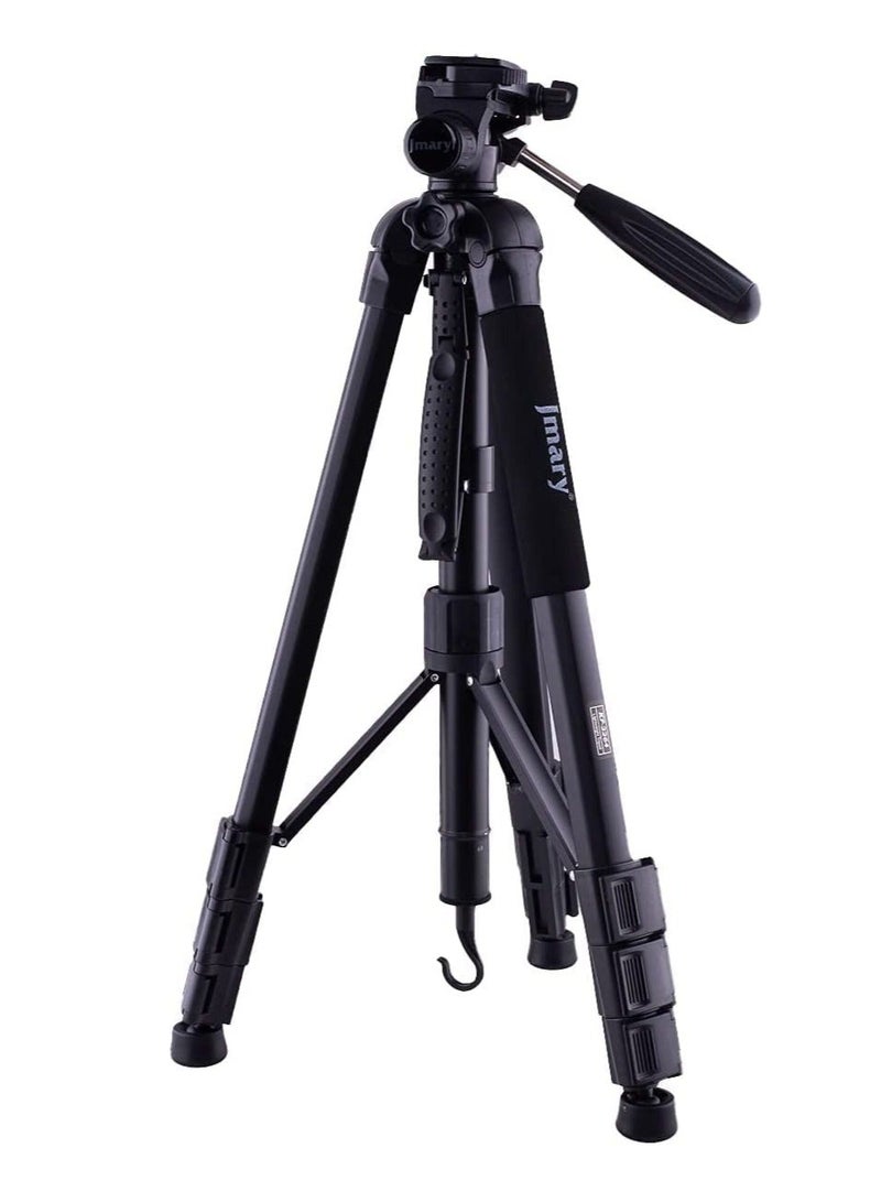 Jmary Professional Aluminium Tripod for All DSLR Cameras And Mobile Phones (Black) - Image 1