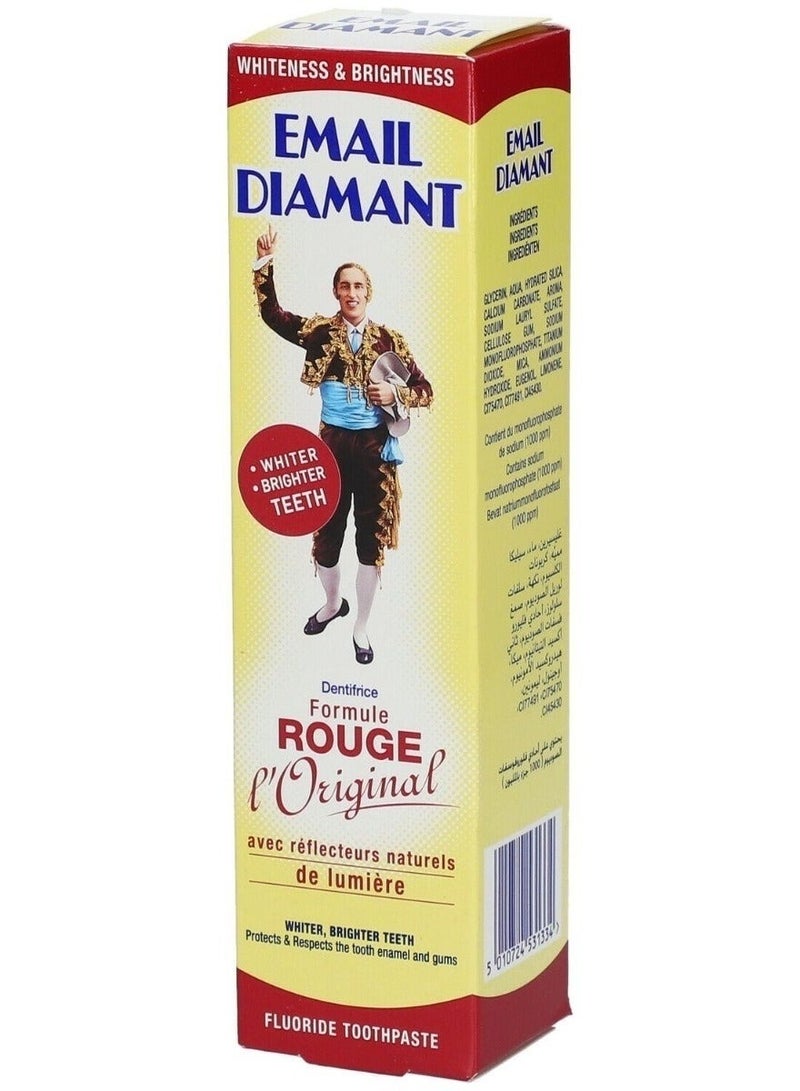 Email Diamant Dentifrice Formula Rouge 75ml - Image 4
