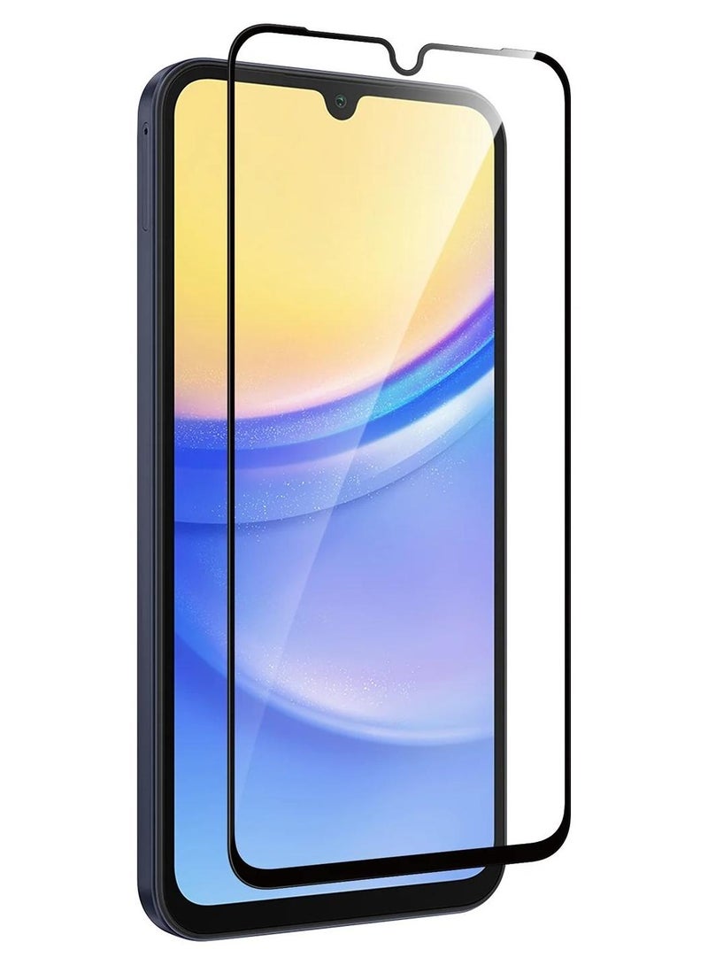 Tempered Glass Screen Protector, Full Adhesive, Full Coverage, Bubble-Free, Anti-Scratch, HD Clear, High Responsive For Samsung Galaxy A16/A26 - Image 1