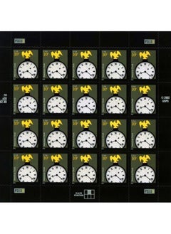 American Clock Pane Of 20 X 10 Cent U.S. Stamps
