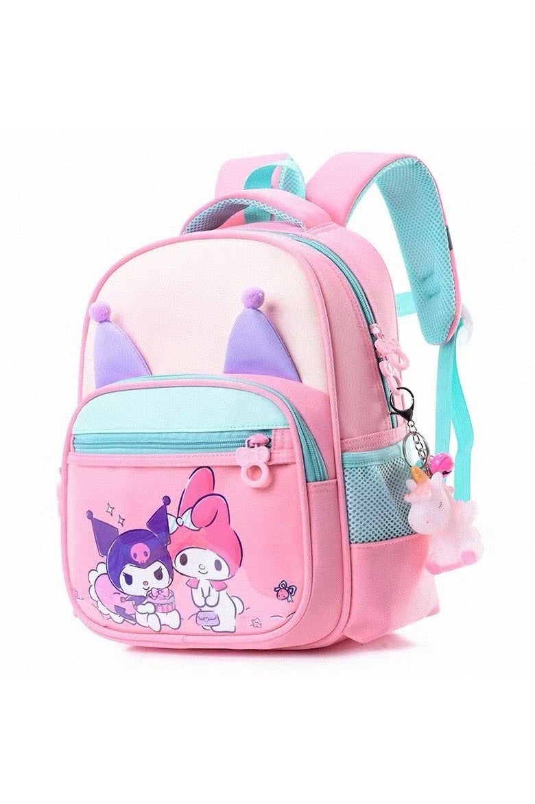 kuromi جديد المحمولة حقيبة مدرسية كبيرة الحجم للأطفال / المراهقين - Image 1