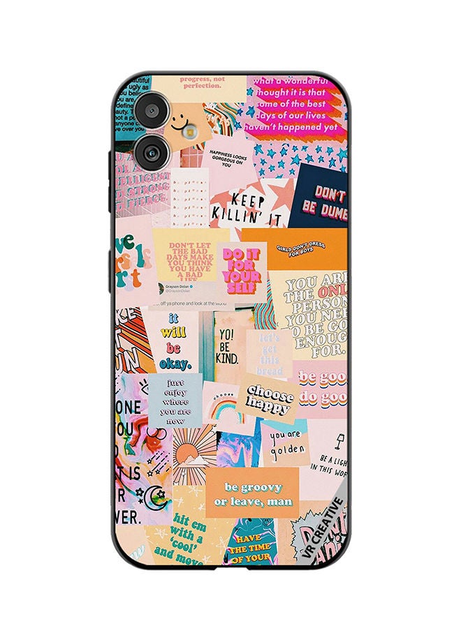 VR CREATIVE Protective Case Cover For Samsung Galaxy M13 5G Multiple Quotes Design Multicolour - Image 1