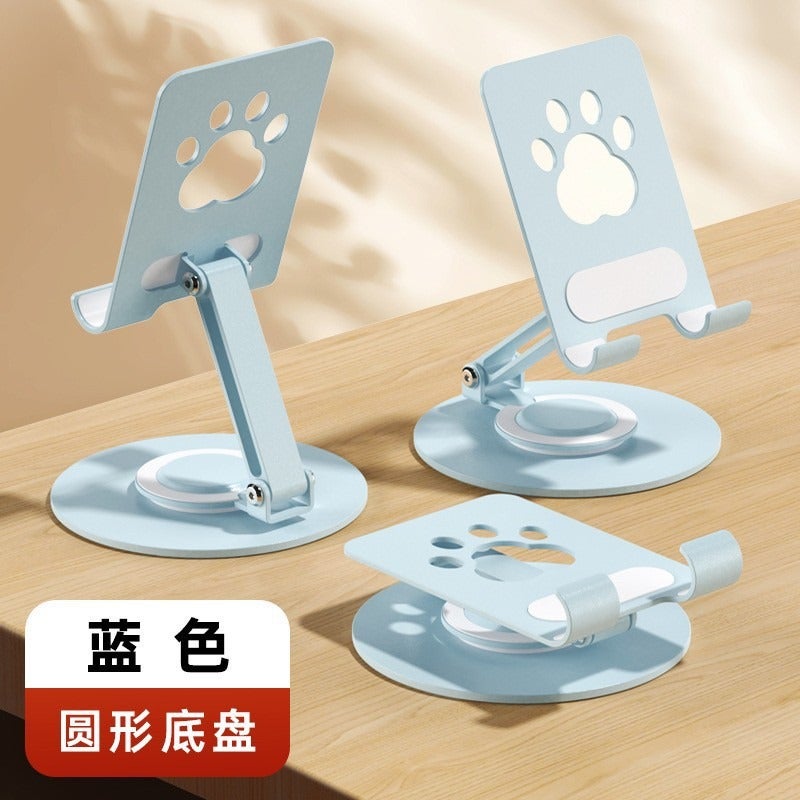 New Macaron Color Phone Stand, Desktop 360° Rotating Foldable Heavy-Duty Lazy Phone Holder, Customizable