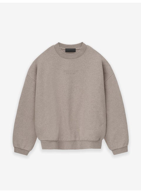 23FW Cloud Series Crewneck Printed FOG Essential Sweatshirt flower wheat ash