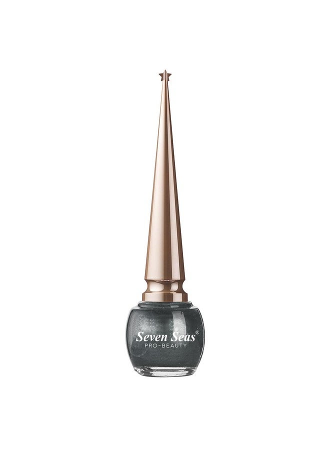 Seven Seas - Seven Seas Liquid Color Eyeliner - 5ml | Waterproof | Smudgeproof | Long Lasting | Eyeliner for Women (Grey, 5ml) - Image 1