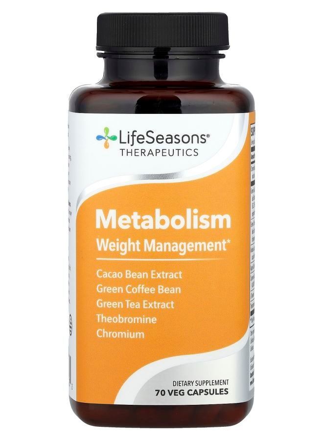 LifeSeasons Metabolism Weight Management 70 Veg Capsules - Image 1