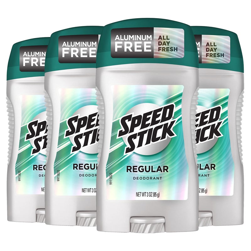 Speed Stick Men's Deodorant, Regular, 3 Ounce, 4 Pack - Image 1