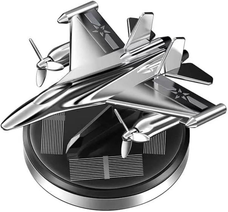 Tusmad Car Air Freshener, Fighter Aeroplane Perfume, Solar Powered Plane Diffuser with Fragrance Refills (5ml) – Long Lasting Dashboard Car Freshener & Decorative Aircraft Model, Multicolor - Image 1