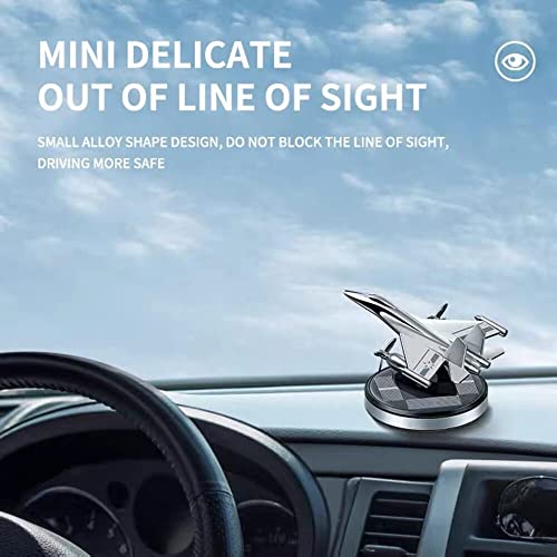 Tusmad Car Air Freshener, Fighter Aeroplane Perfume, Solar Powered Plane Diffuser with Fragrance Refills (5ml) – Long Lasting Dashboard Car Freshener & Decorative Aircraft Model, Multicolor - Image 2