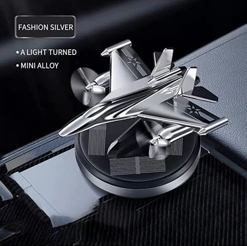 Tusmad Car Air Freshener, Fighter Aeroplane Perfume, Solar Powered Plane Diffuser with Fragrance Refills (5ml) – Long Lasting Dashboard Car Freshener & Decorative Aircraft Model, Multicolor - Image 4