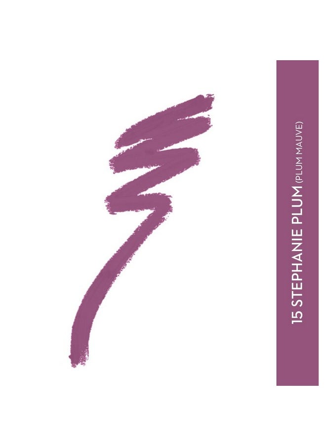 SUGAR Cosmetics - SUGAR Cosmetics Matte As Hell Crayon Lipstick - 15 Stephanie Plum (Plum Mauve) with Sharpener Highly Pigmented, Creamy Texture, Long Lasting Matte Finish - Image 1