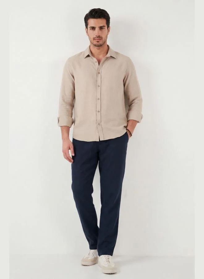 Buratti Buratti Regular Fit Normal Waist Straight Leg Trousers Men's PANTS 6689255