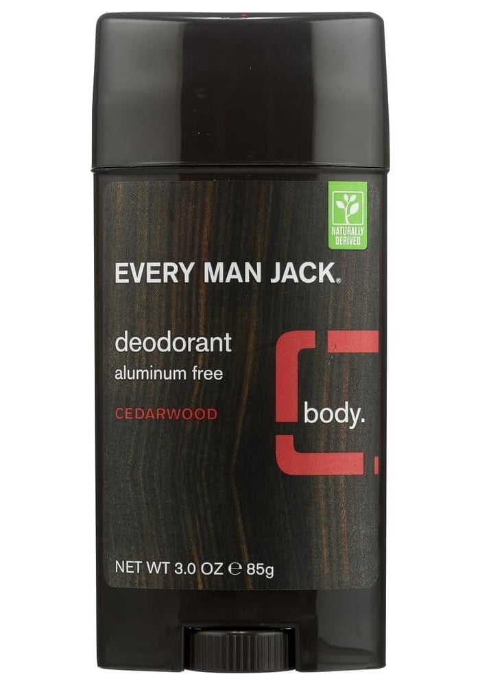 Every Man Jack Cedarwood Body Deodorant - Aluminum Free - 3 Oz Stick