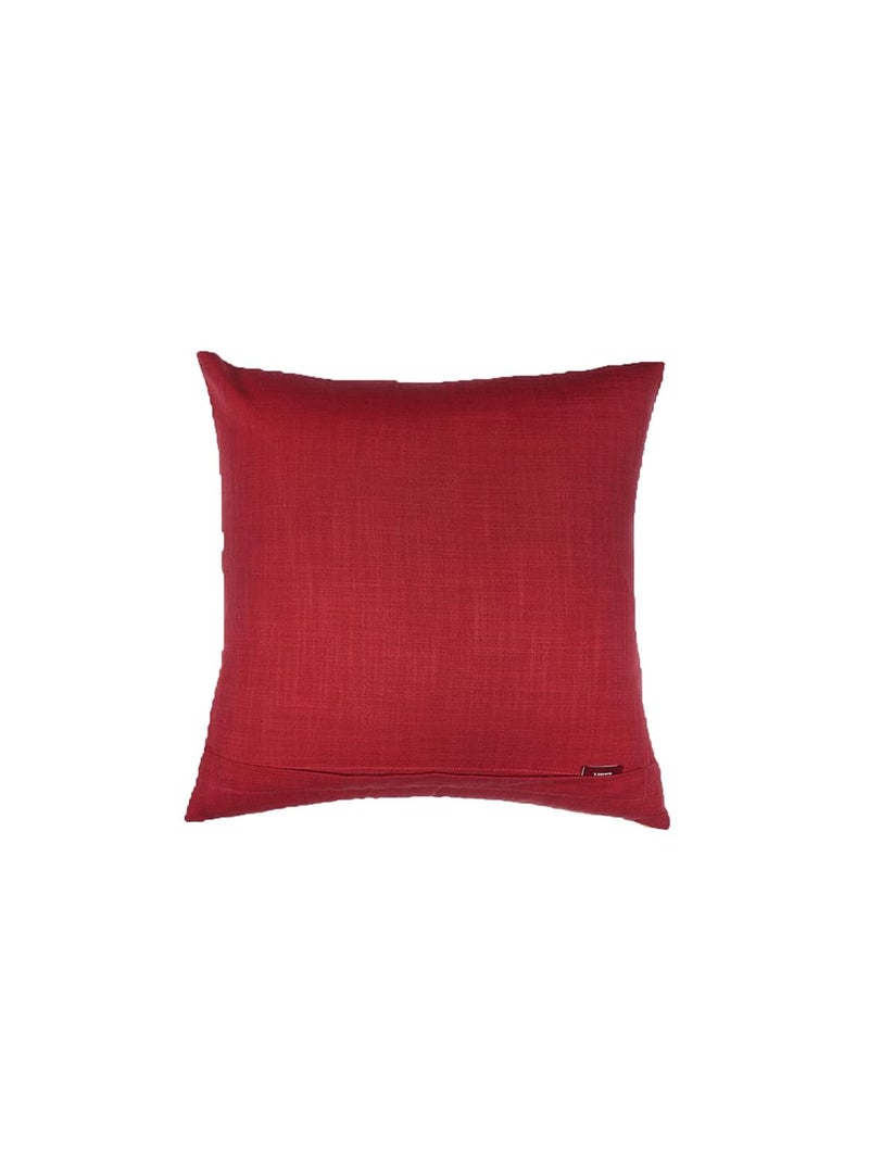 ZEBA World Cushion Cover for Sofa, Bed Poly Canvas Ikat Print | Red - 16x16in(40x40cm) (Pack of 1) - Image 3