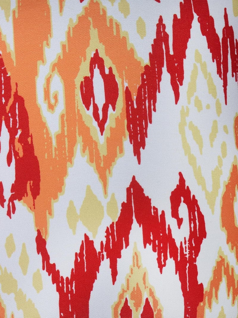 ZEBA World Cushion Cover for Sofa, Bed Poly Canvas Ikat Print | Red - 16x16in(40x40cm) (Pack of 1) - Image 4
