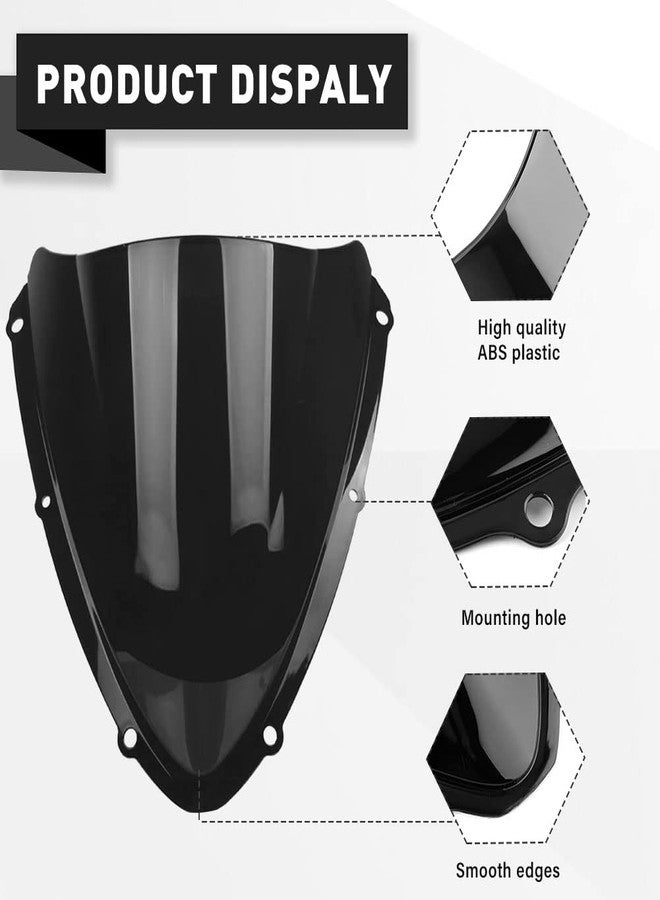 GZYF Black Windscreen Windshield For Suzuki GSXR600 GSXR750 2008-2010 K8 - Image 4
