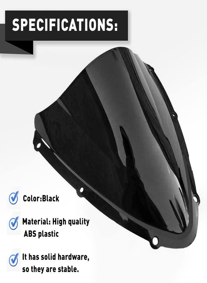 GZYF Black Windscreen Windshield For Suzuki GSXR600 GSXR750 2008-2010 K8 - Image 3