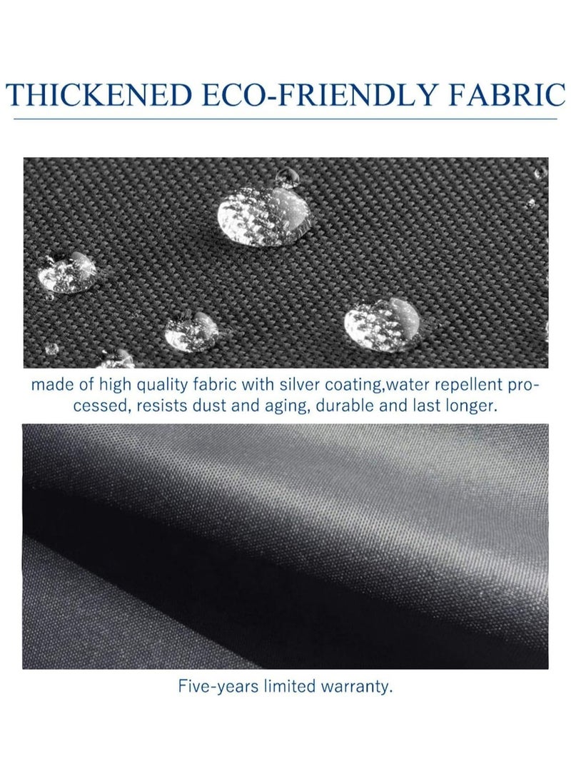 Flushrenic Cloth Drum Washing Machine Cover, Dryer Waterproof and Dustproof Covers, Sun-Proof Washing Machine Cover (silvery white) - Image 5