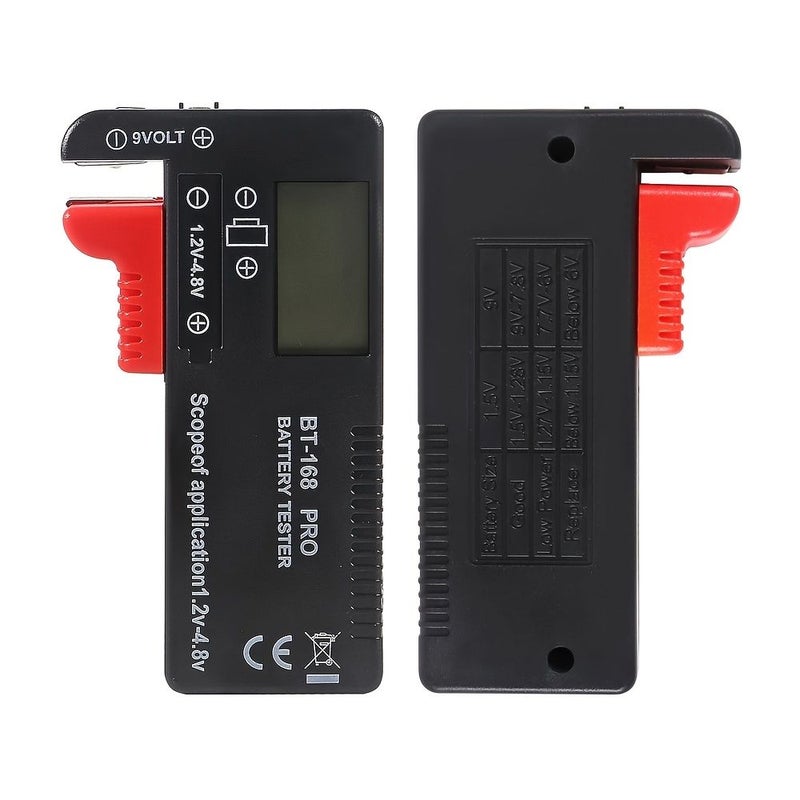 اختبار البطاريات العالمي الرقمي مع شاشة LCD طراز BT168 Pro لتقييم عمر البطارية المنزلية - Image 3