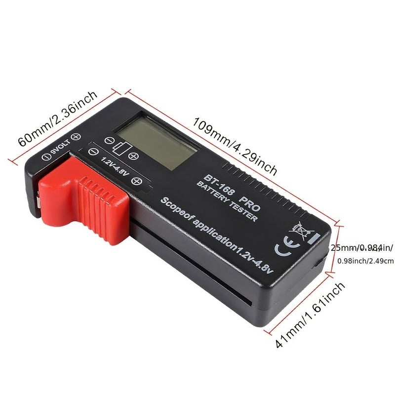 اختبار البطاريات العالمي الرقمي مع شاشة LCD طراز BT168 Pro لتقييم عمر البطارية المنزلية - Image 2