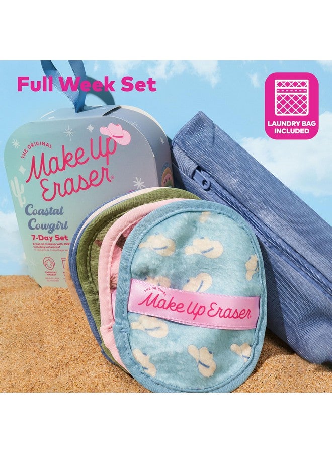 Makeup Eraser The Original, 7-Day Set, Erase All Makeup with Just Water, Including Waterproof Mascara, Eyeliner, Foundation, Lipstick, Sunscreen, and More! Coastal Cowgirl, 7ct. - Image 3