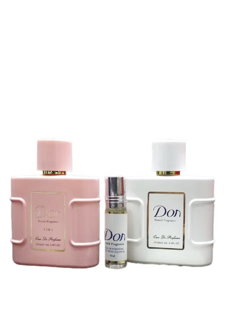 Don Eau de Parfum White + Pink + Roll-On 6ml
