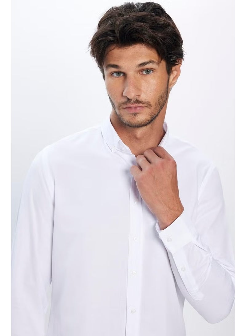 Tudors Slim Fit White Men's Shirt - Image 3