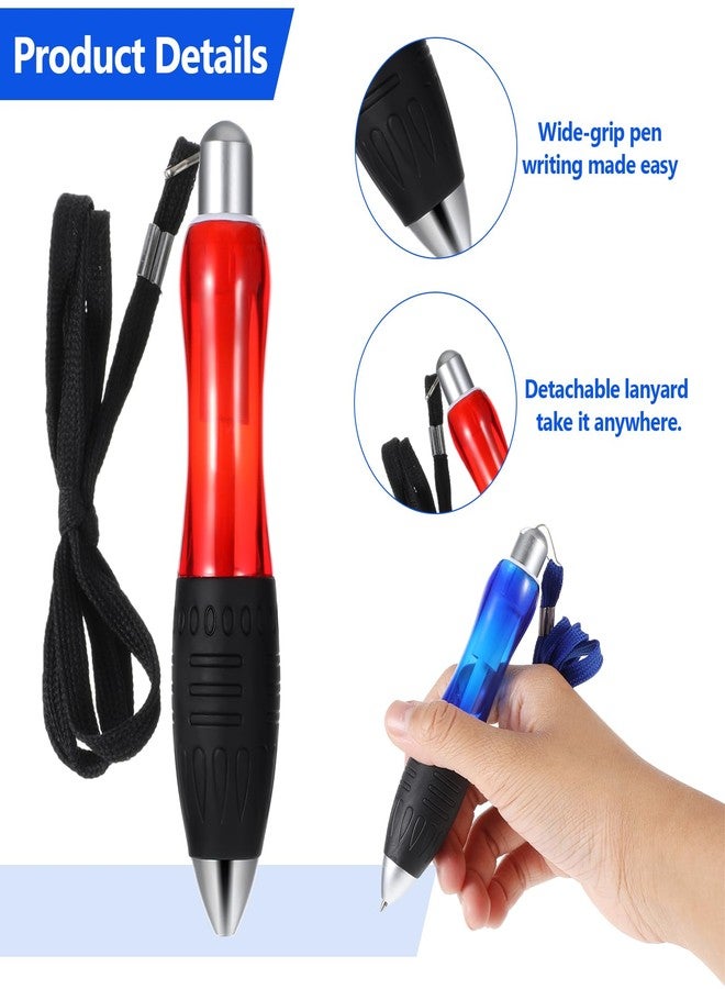 Sibba Heavy Weighted Ballpoint Pens 3 Pcs Big Fat Pens Aids Writing Large Wide Grip Pen Supplies 18 Pcs Refills for Tremor Handicap Carpal Tunnel Weak Hand Office(Black Red Blue) - Image 3