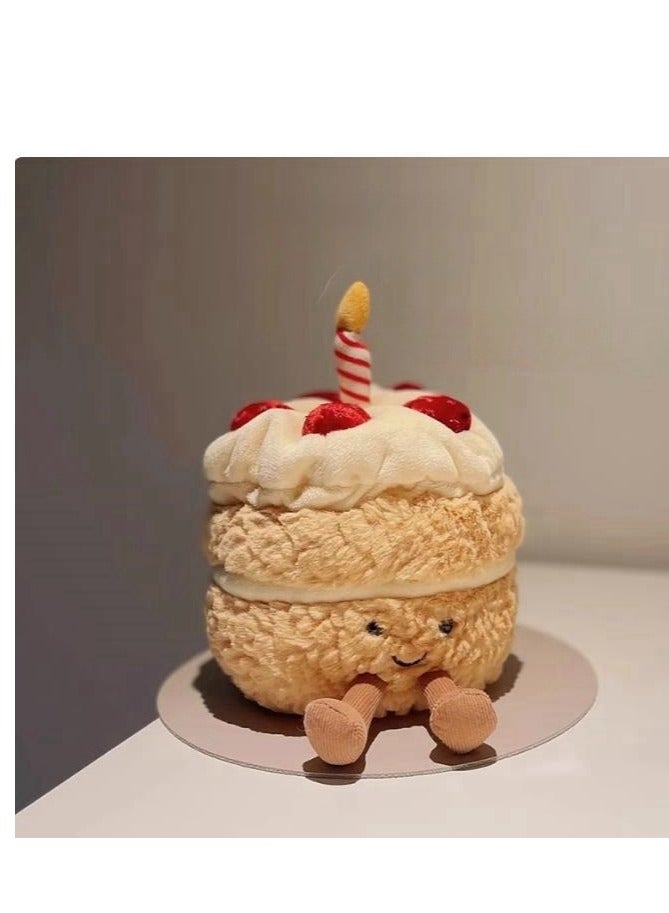 Singing Birthday Cake Music Doll Cute Plush Toy Birthday Gift - Image 1