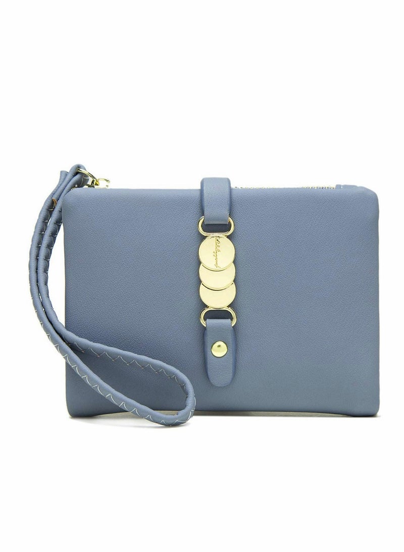 محفظة صغيرة قابلة للطي بتقنية RFID للنساء - حافظة أنيقة مع حامل بطاقات ومحفظة نقود، مثالية للاستخدام اليومي - Image 4