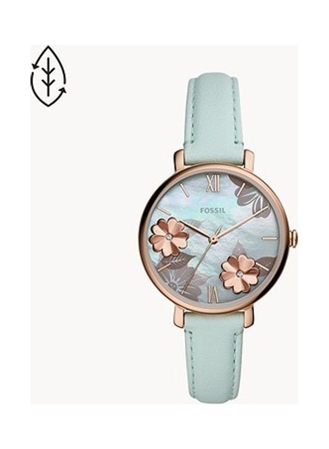 FOSSIL Women Jacqueline Mint Green Watch - 38 mm - Green - Image 1