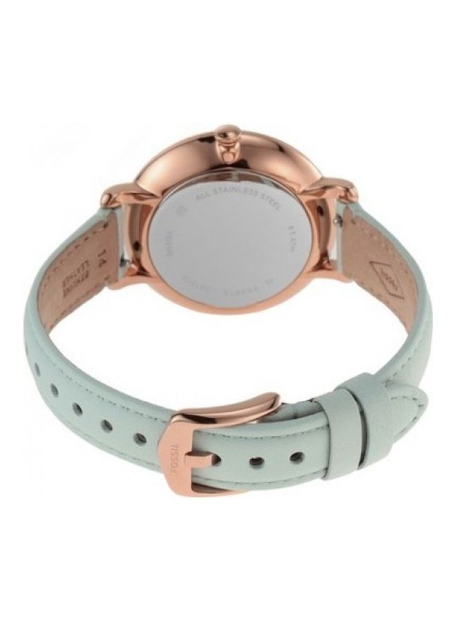 FOSSIL Women Jacqueline Mint Green Watch - 38 mm - Green - Image 4