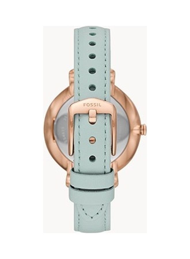FOSSIL Women Jacqueline Mint Green Watch - 38 mm - Green - Image 3