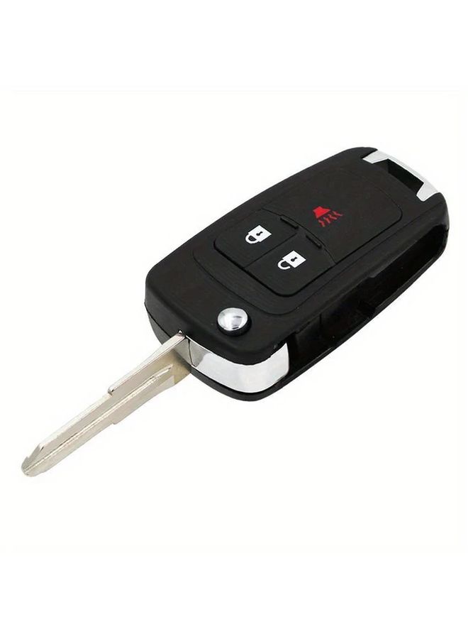 3 أزرار ABS فليب مفتاح فوب حالة متوافقة مع شيفروليه سبارك 2012 2016 قفل مفتاح السيارة مع شفرة غير مقطوعة - Image 4