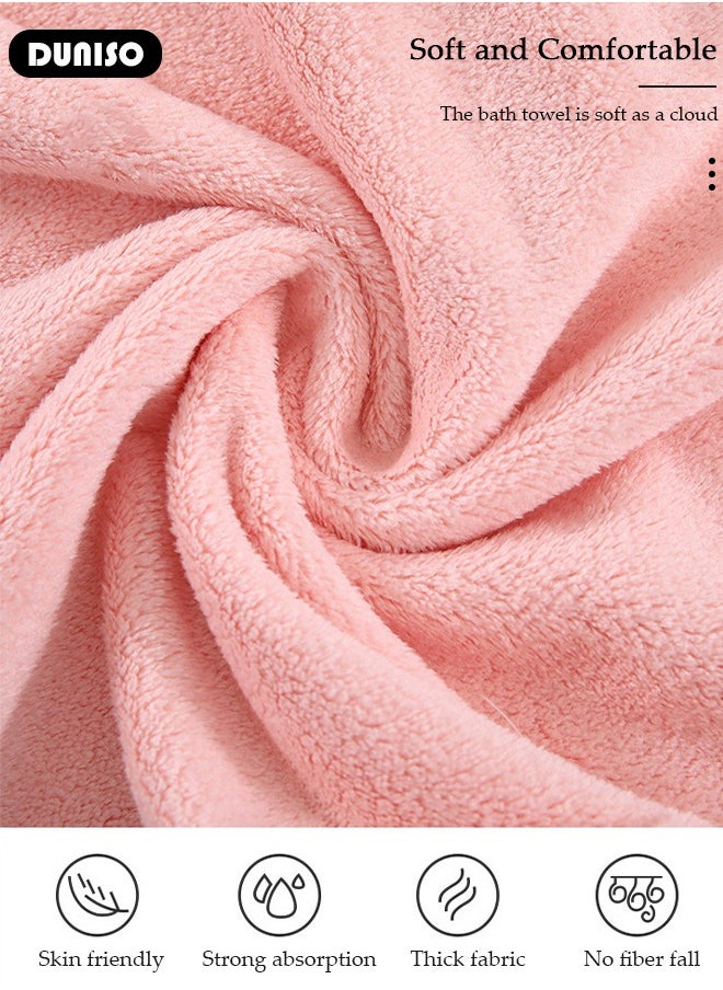 DUNISO - Women's Bath Robe, Wearable Bath Towel with Side Pocket Wrap Shower Wrap Towel Dress Bathrobe Waffle Spa Towel Robes with Adjustable Belt, Quick Dry Bathrobe for Women Girls - Image 1