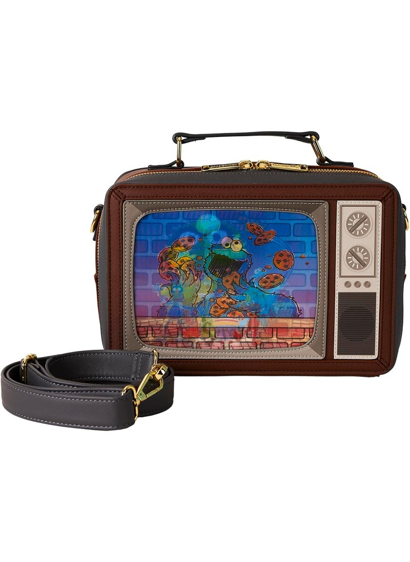 Loungefly Loungefly Sesame Street Lenticular Retro TV Crossbody Bag Sesame Street Accessories  - Image 1
