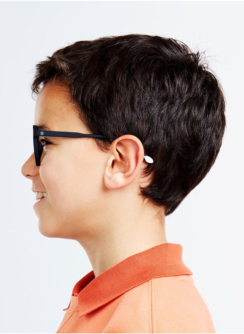 BARNER - BARNER KIDS: 5-12 years old Kids' Blue Light Blocking Glasses, Computer Glasses, Screen Glasses. Gaming Glasses. Non-prescriptions | Le Marais Model. Round frame - Color: Black Noir - Image 1