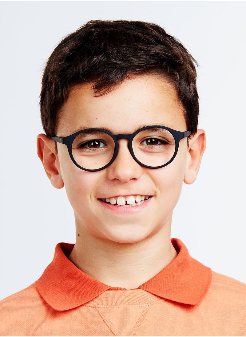 BARNER - BARNER KIDS: 5-12 years old Kids' Blue Light Blocking Glasses, Computer Glasses, Screen Glasses. Gaming Glasses. Non-prescriptions | Le Marais Model. Round frame - Color: Black Noir - Image 1