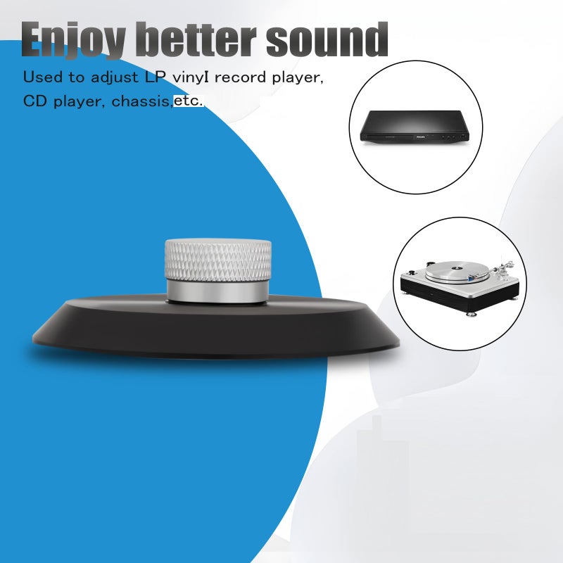 Preffair Audiophile Record Weight Stabilizer POM Turntable Weight Clamp for HiFi LP Record Player Vinyl Disc Accessories (Black) - Image 4