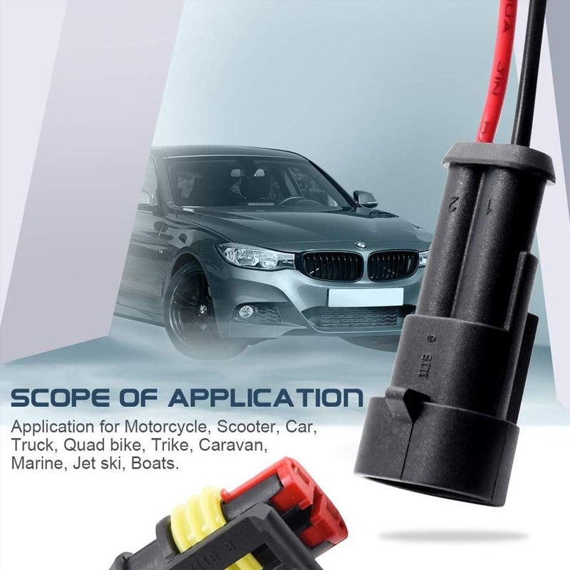 5Pairs 2Pin 16AWG Automotive Electrical Wire Connector Male Female Plug Socket Harness for Car Truck Motorcycle Marine Boat - Image 3