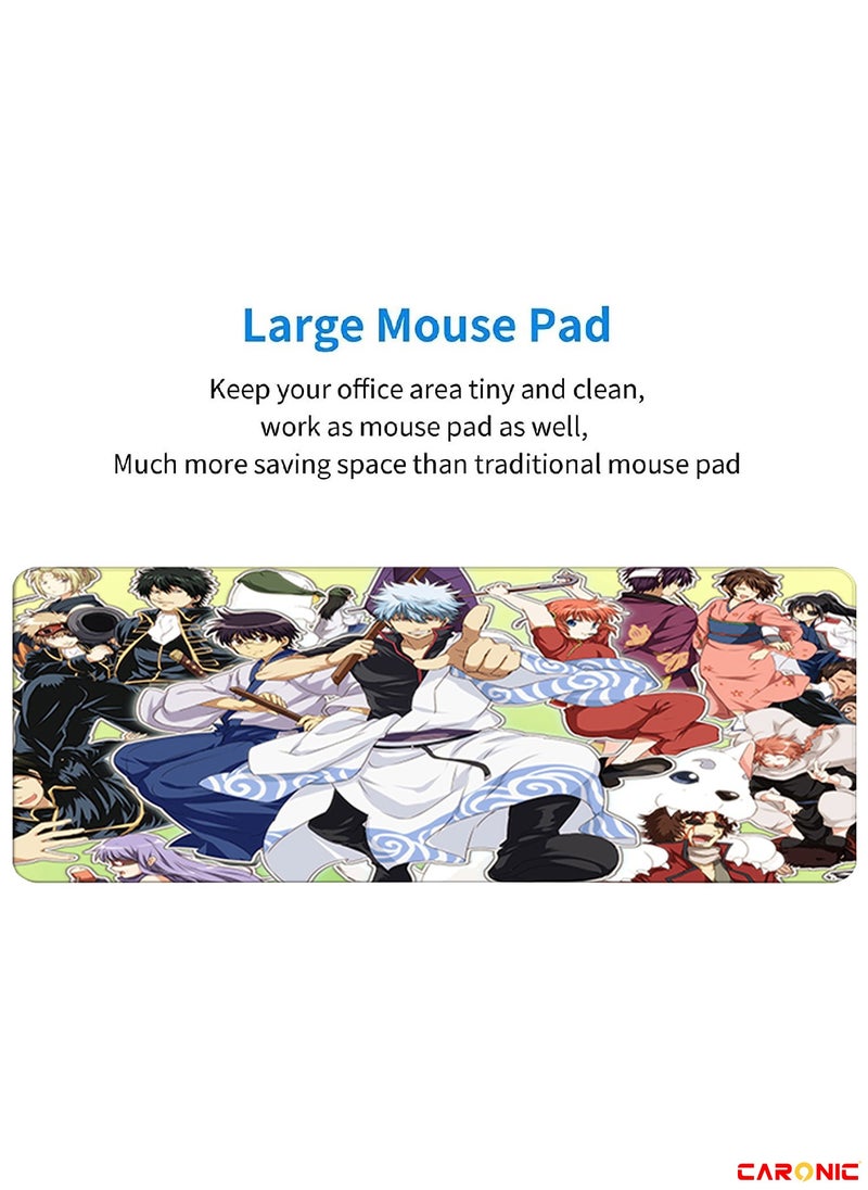 CARONIC - Large Gaming Mouse Pad with Superior Micro Weave Cloth Extended Desk Mousepad with Stitched Edges Non-Slip Base Water Resist Keyboard Pad For Gamer And Office Home Carl M1504 - Image 1