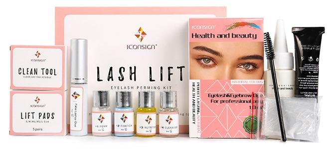 إيكونساين مجموعة صبغ الحواجب والرموش مجموعة رفع الرموش - Image 1