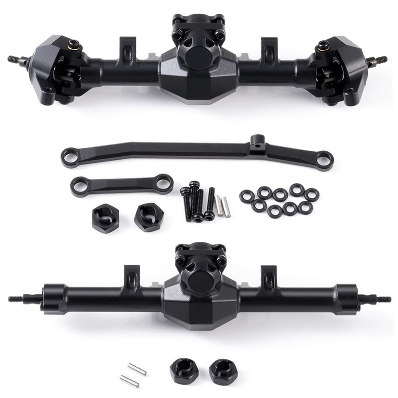MOHERO 4mm SCX24 Front Rear Complete Axles Set Extended for Axial SCX24 Deadbolt Bronco JLU C10 Gladiator Base Camp Power Wagon 124 RC Crawler Car Upgrade Parts - Image 3