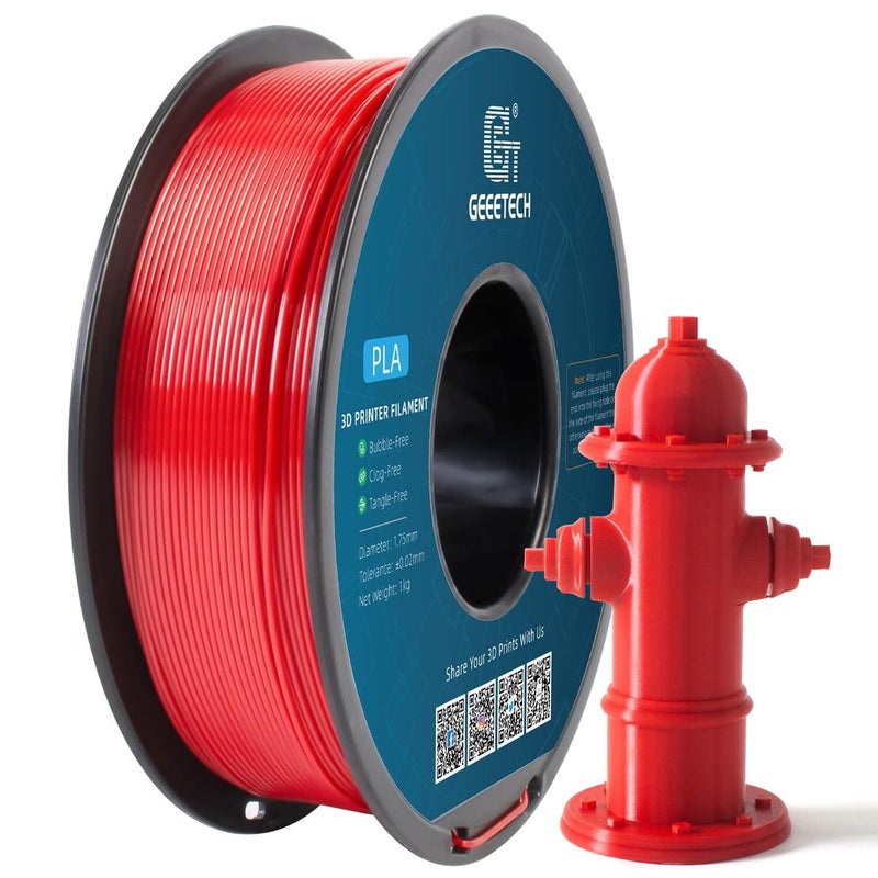 Geeetech Red PLA Filament 175mm 1KG 3D Printer Filament Dimensional Accuracy 002 mm 1kg per Spool22lbs 3D Printing Filament Fits for Most FDM 3D Printers